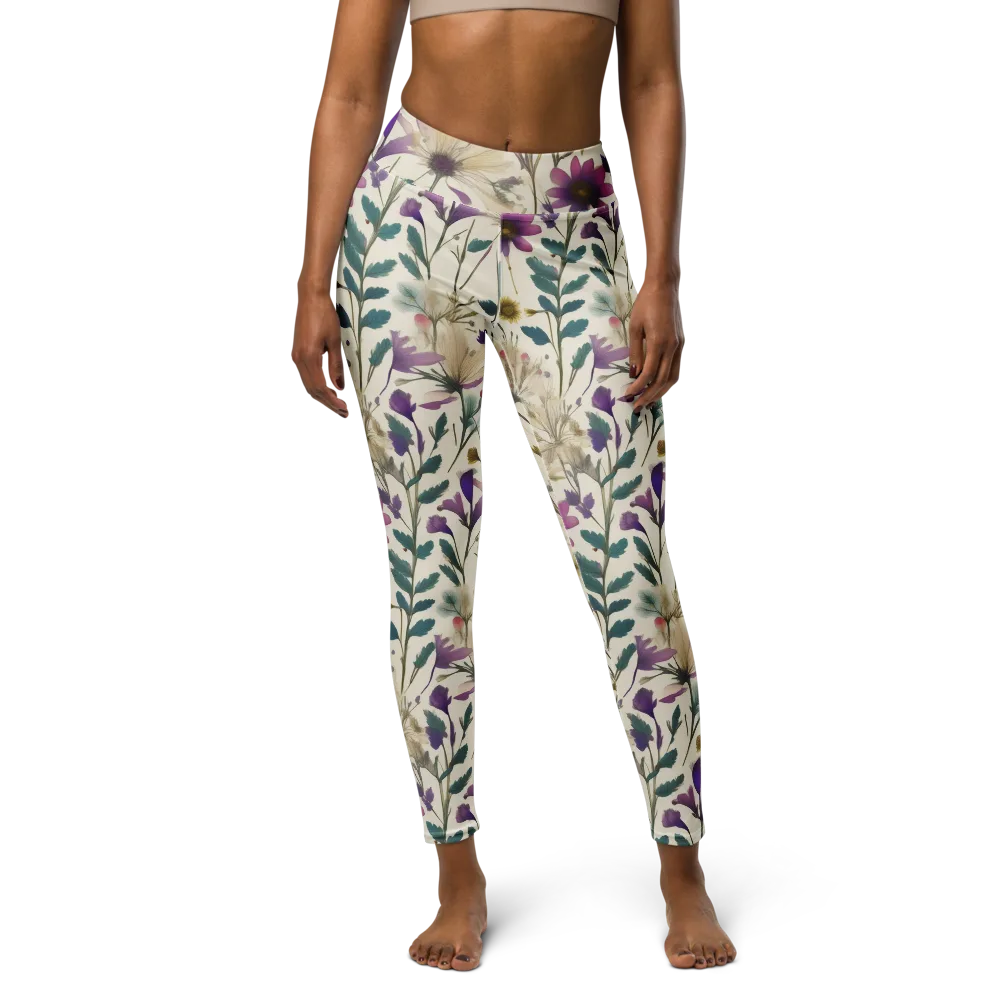 Dusk Botanica on Yoga Leggings — Front