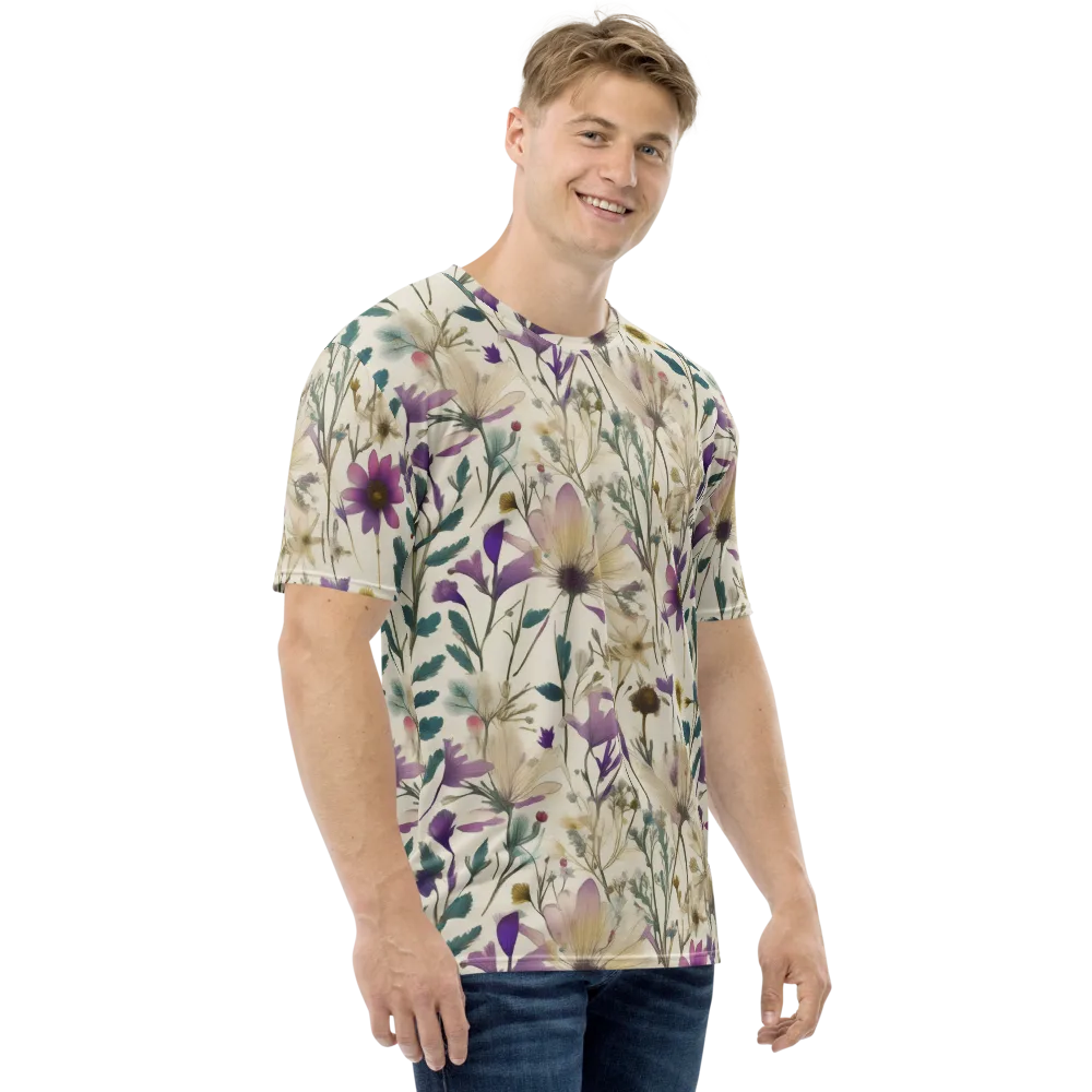 Dusk Botanica on Men's Crew Neck T-Shirt — Right