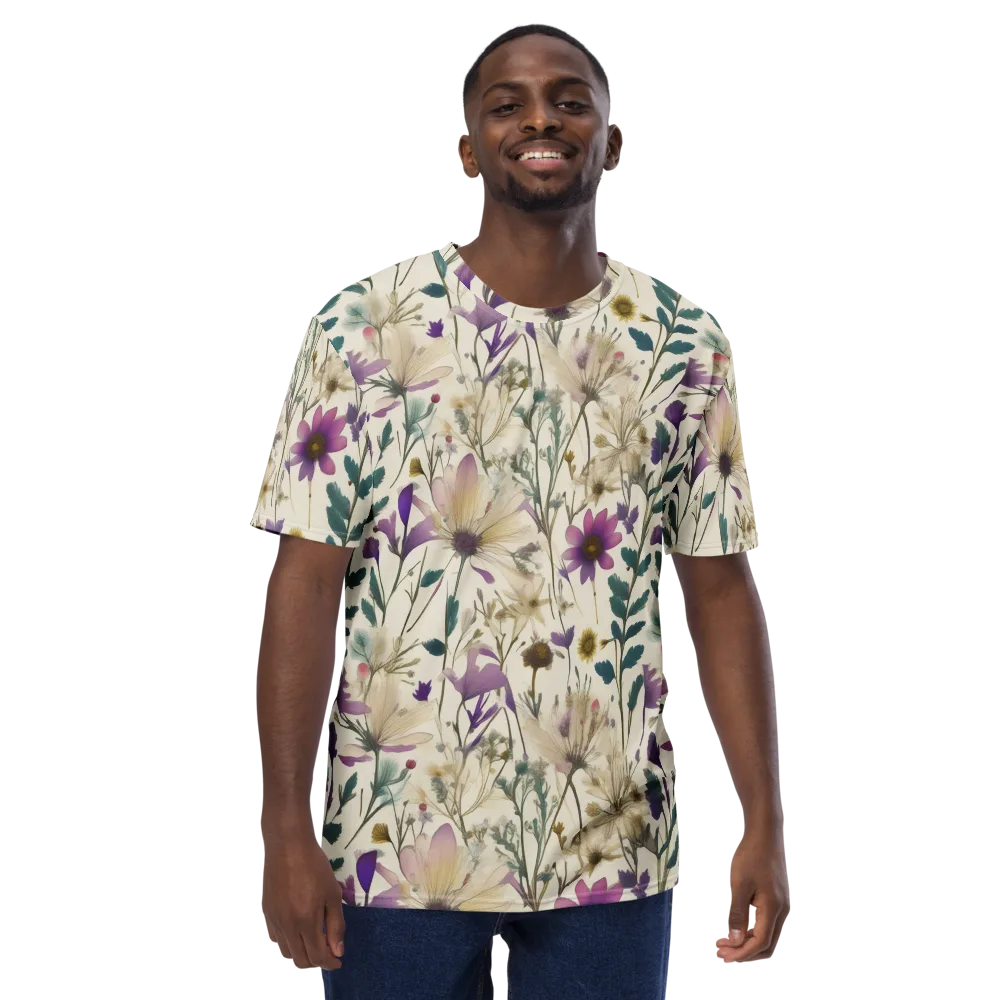 Dusk Botanica on Men's Crew Neck T-Shirt — Front