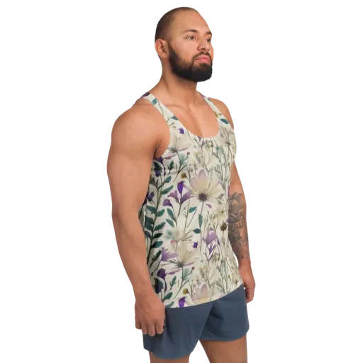 Dusk Botanica on a Men's Tank Top