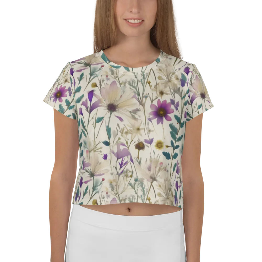 Dusk Botanica on Crop Tee — Front