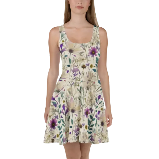 Dusk Botanica on a Skater Dress
