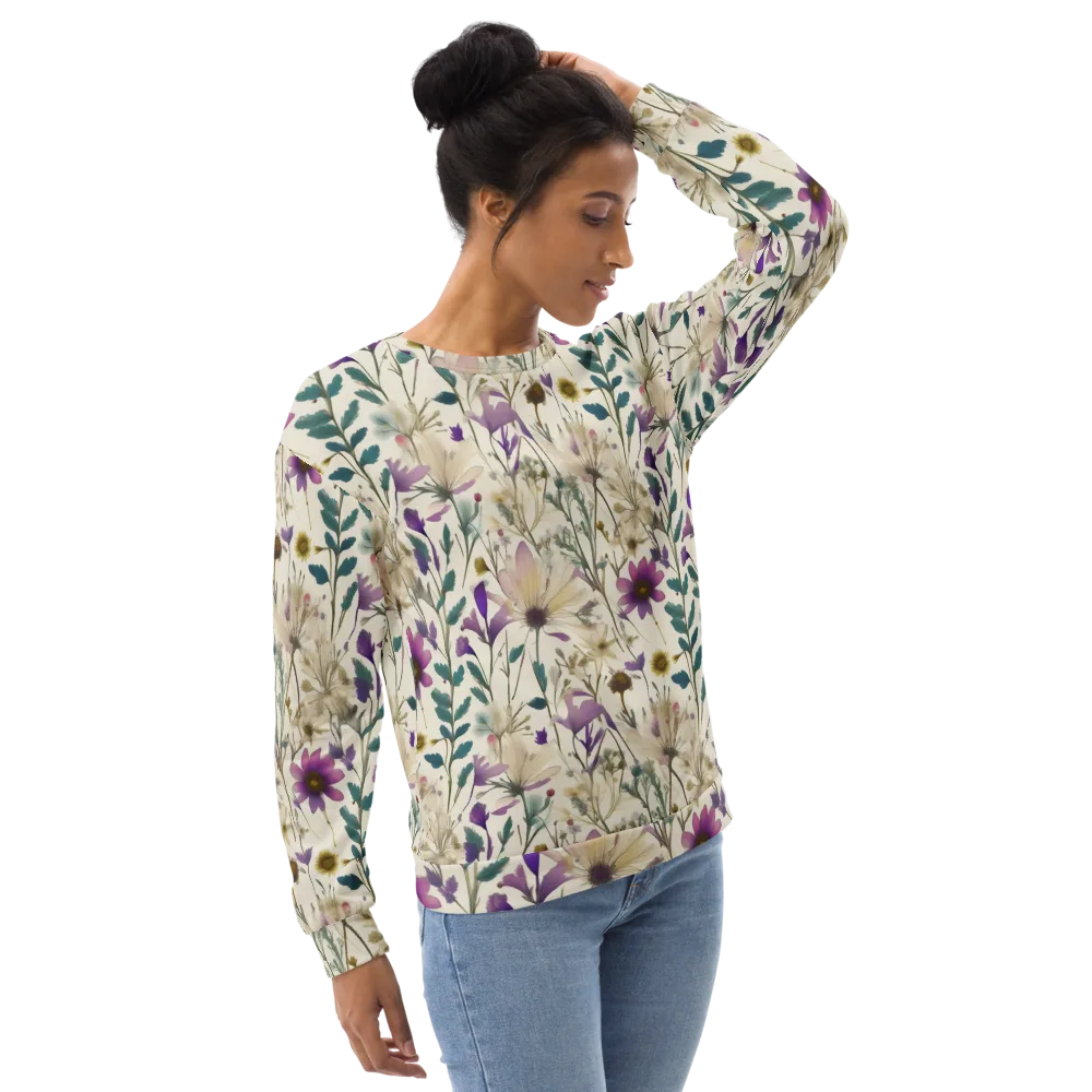 Dusk Botanica on Sweatshirt — Right Front