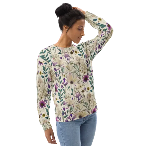 Dusk Botanica on a Sweatshirt