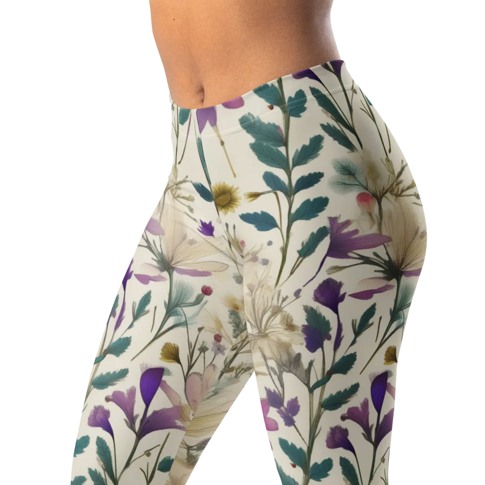 Dusk Botanica on Leggings — Left Front
