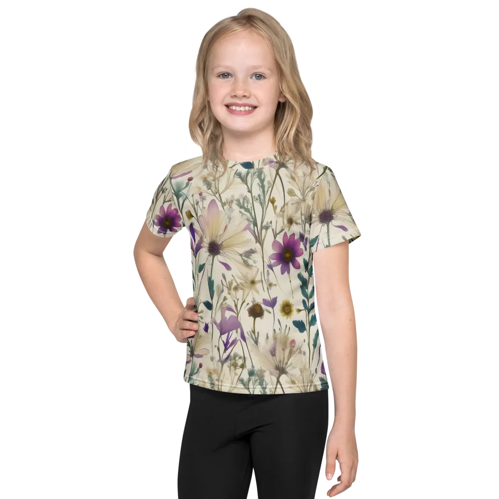 Dusk Botanica on Kids Crew Neck T-Shirt — Front