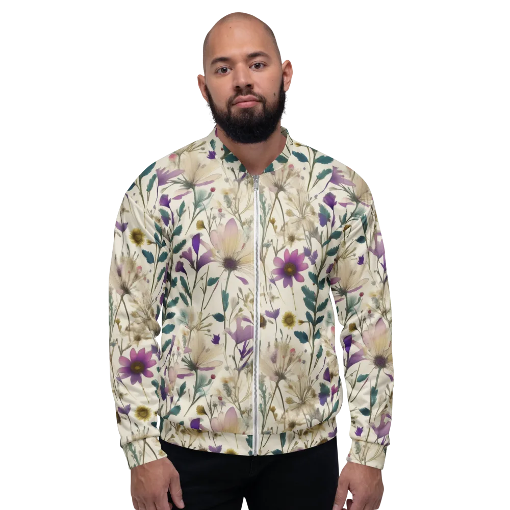 Dusk Botanica on Bomber Jacket — Front