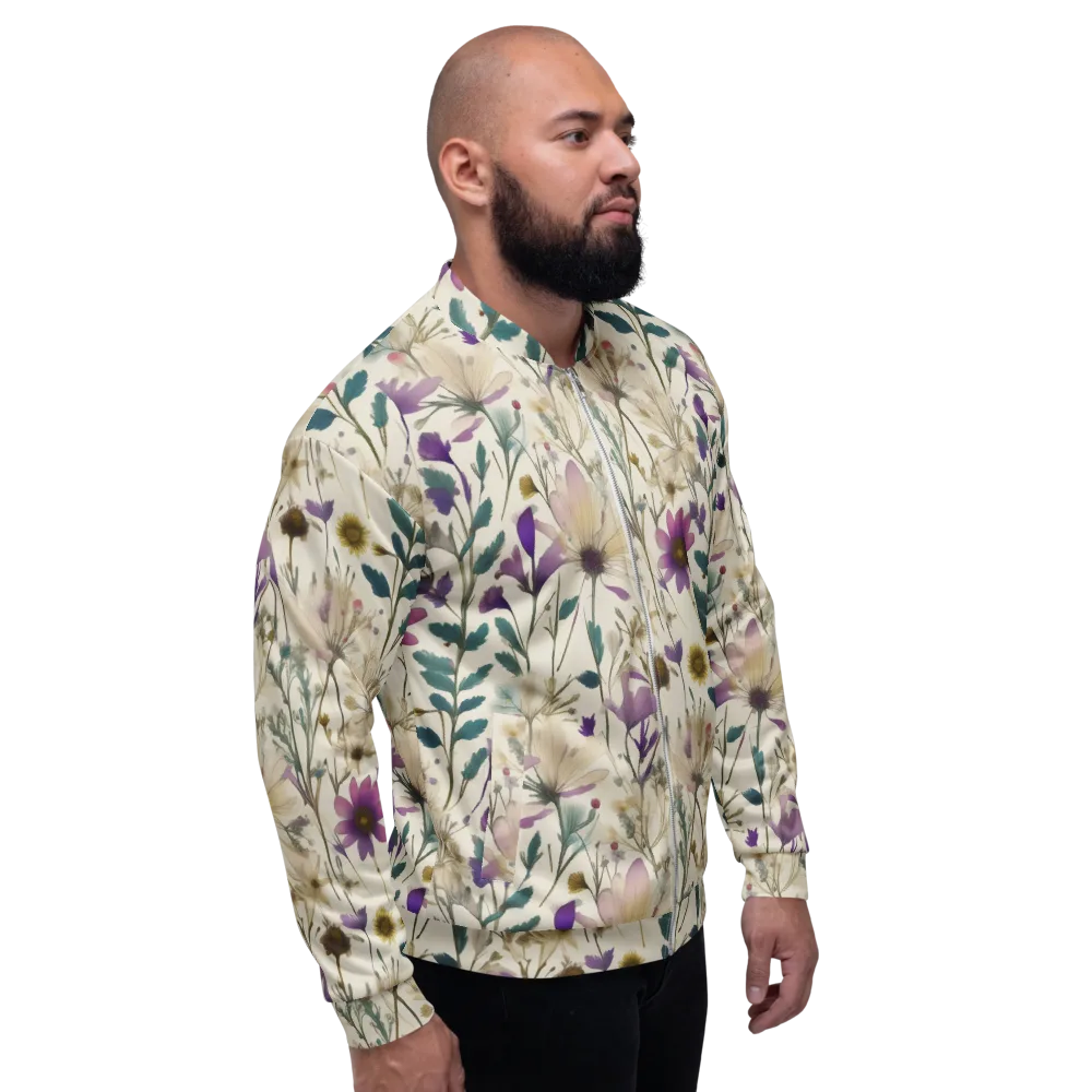 Dusk Botanica on Bomber Jacket — Right