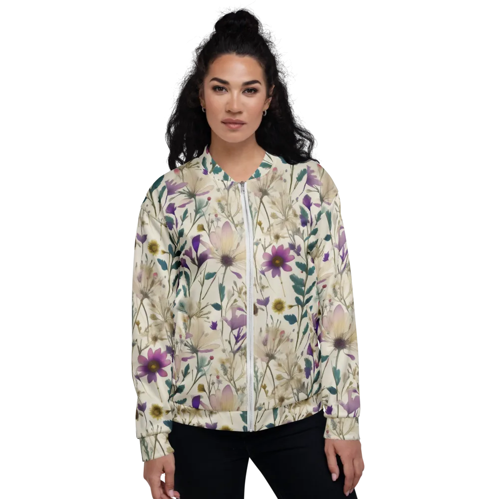 Dusk Botanica on Bomber Jacket — Front