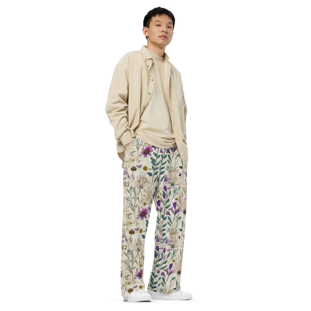 Dusk Botanica on Wide-Leg Pants — Right Front