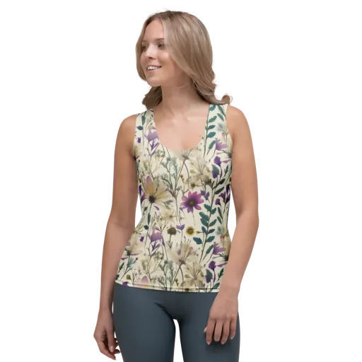 Dusk Botanica on a Women's Tank Top