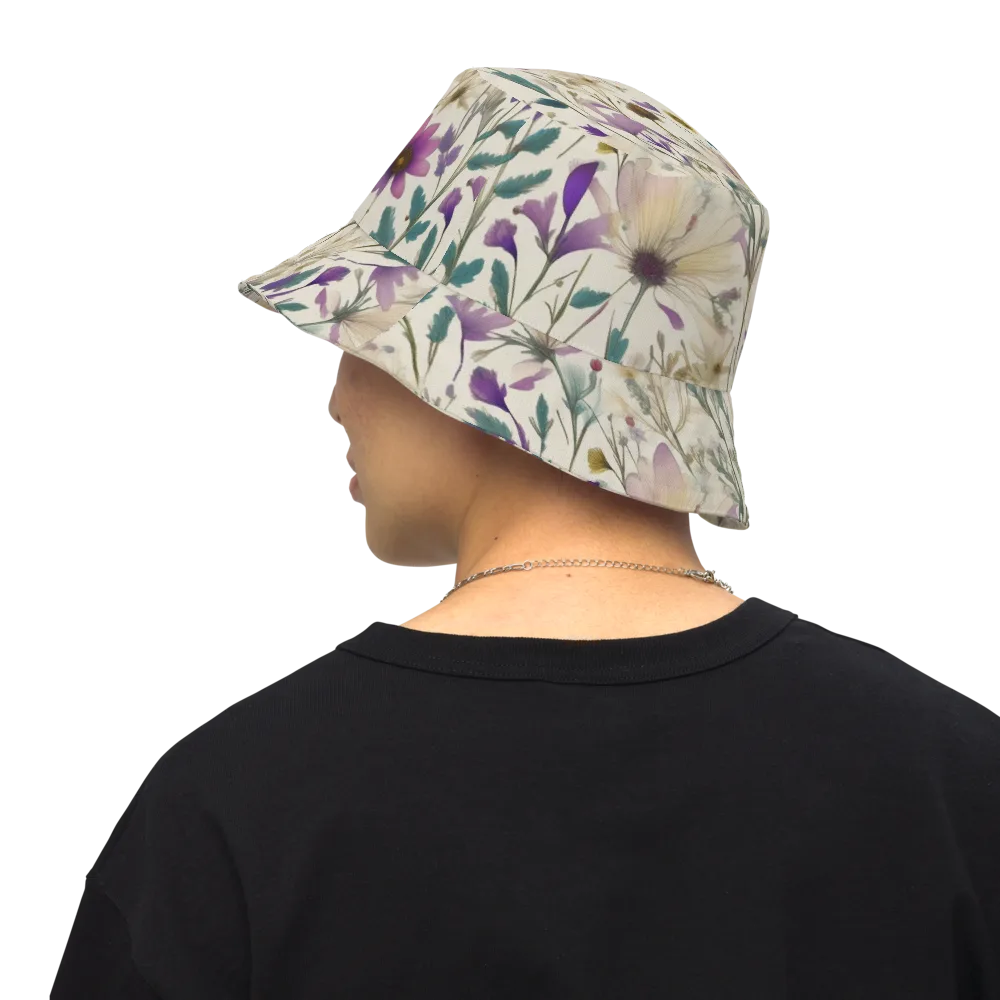 Dusk Botanica on Reversible Bucket Hat — Back Inside