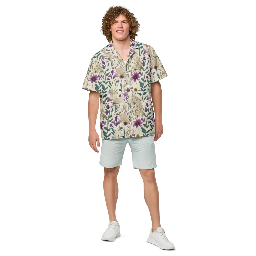 Dusk Botanica on Button Shirt — Front
