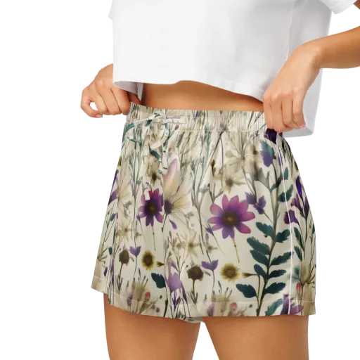 Dusk Botanica on a Women's Pajama Shorts