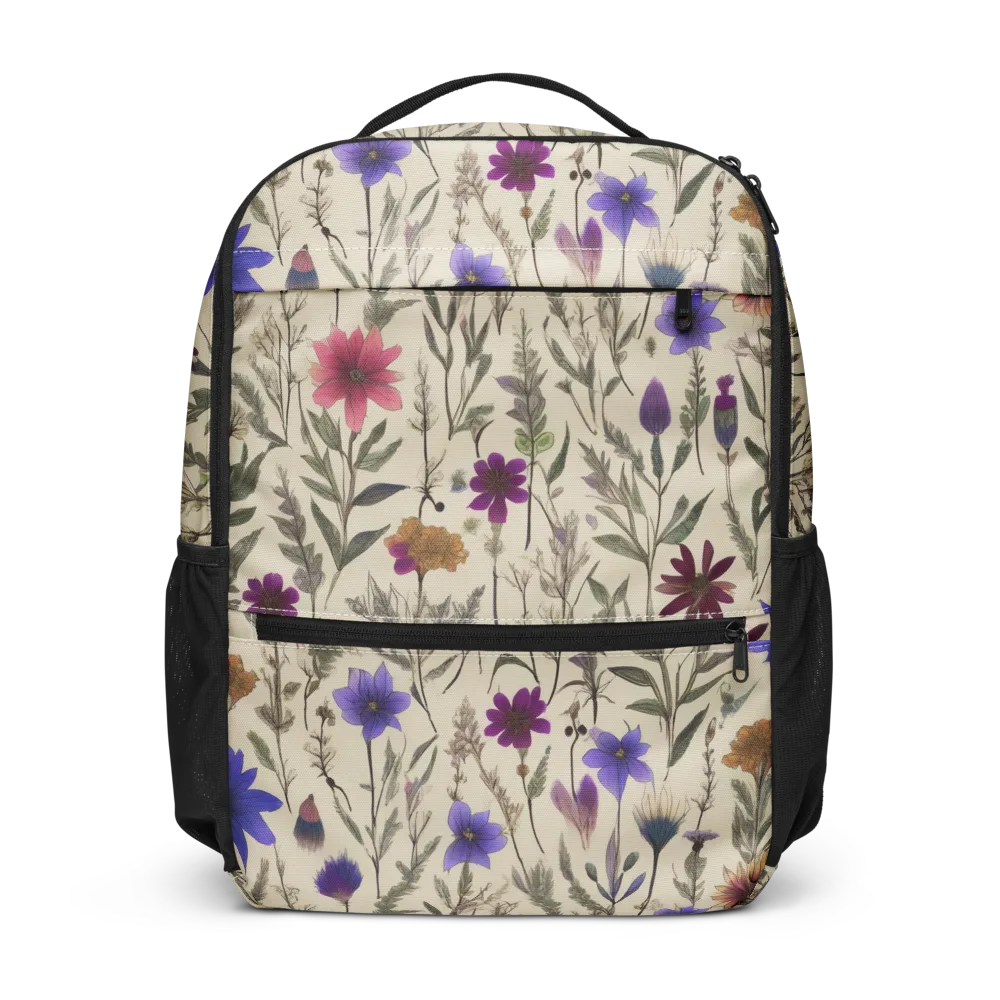 Wildflower Herbarium on Utility Backpack — Front
