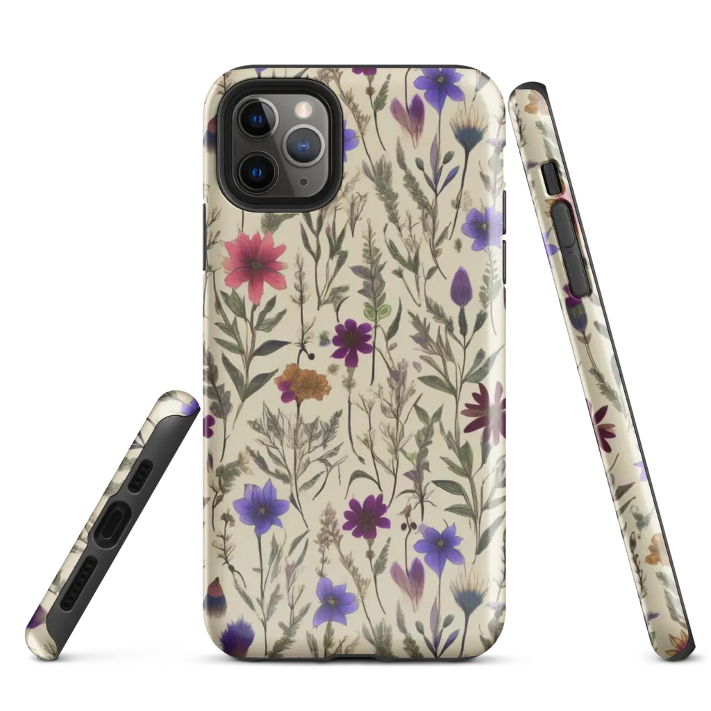 Wildflower Herbarium on Tough Case for iPhone® — Front