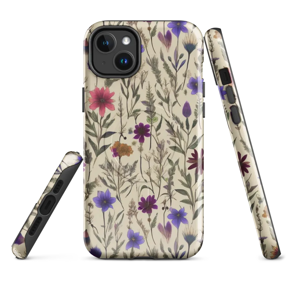 Wildflower Herbarium on MagSafe Tough Case for iPhone® — Front