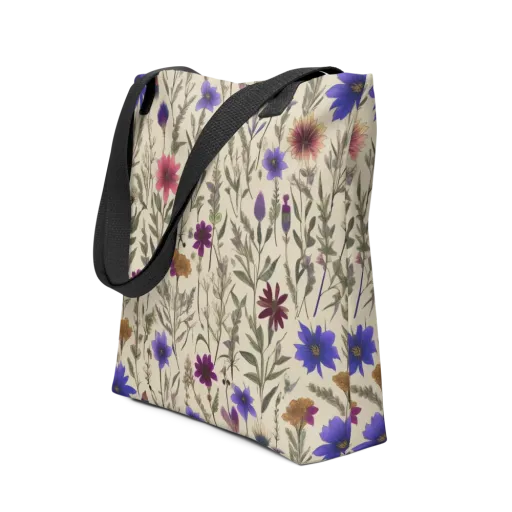 Wildflower Herbarium on a Tote Bag