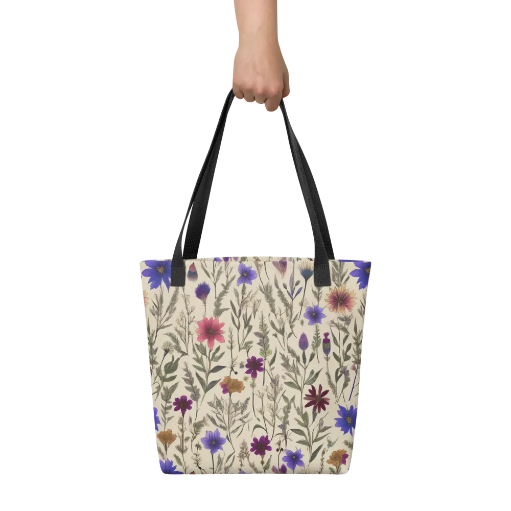 Wildflower Herbarium on Tote Bag — Front