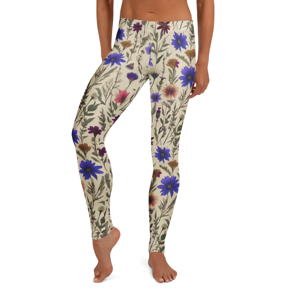Wildflower Herbarium on Leggings — Front