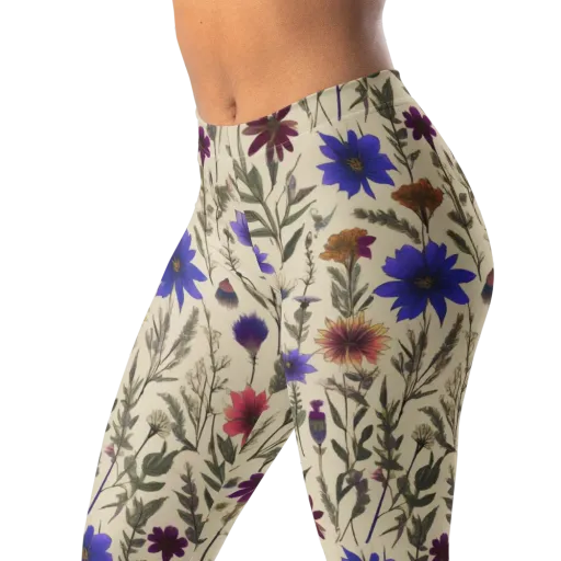 Wildflower Herbarium on a Leggings