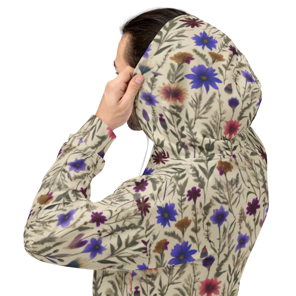 Wildflower Herbarium on Hoodie — Back