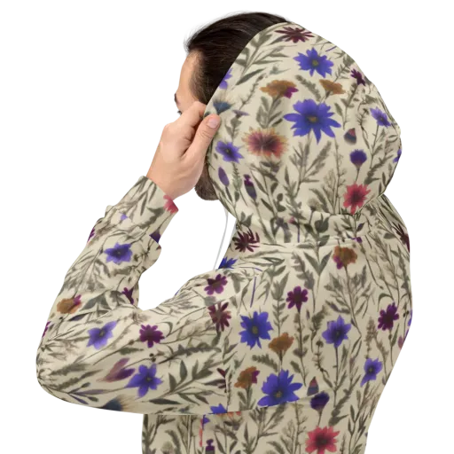 Wildflower Herbarium on a Hoodie