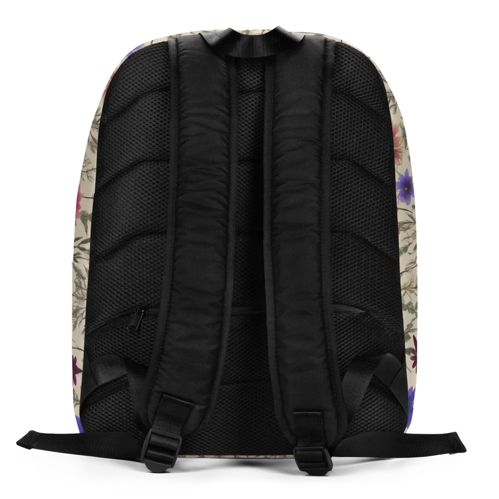 Wildflower Herbarium on Minimalist Backpack — Back