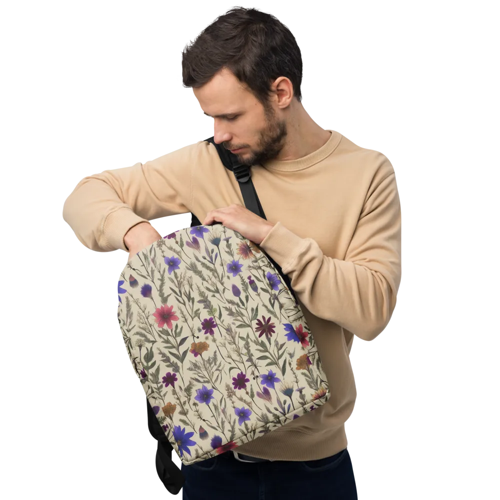 Wildflower Herbarium on Minimalist Backpack — Front