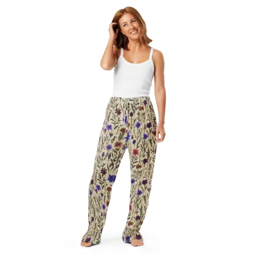 Wildflower Herbarium on a Women's Pajama Pants