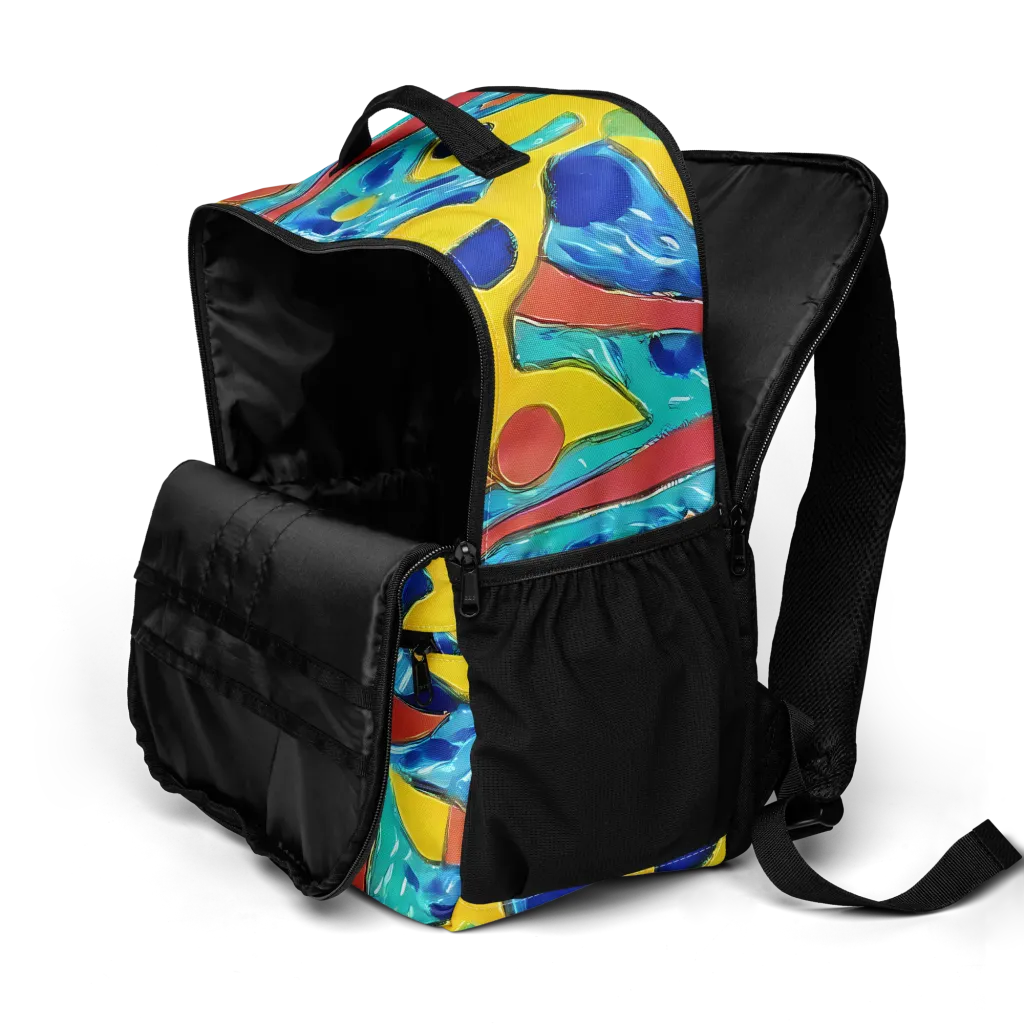 Aqua Uproar on Utility Backpack — Product details 2