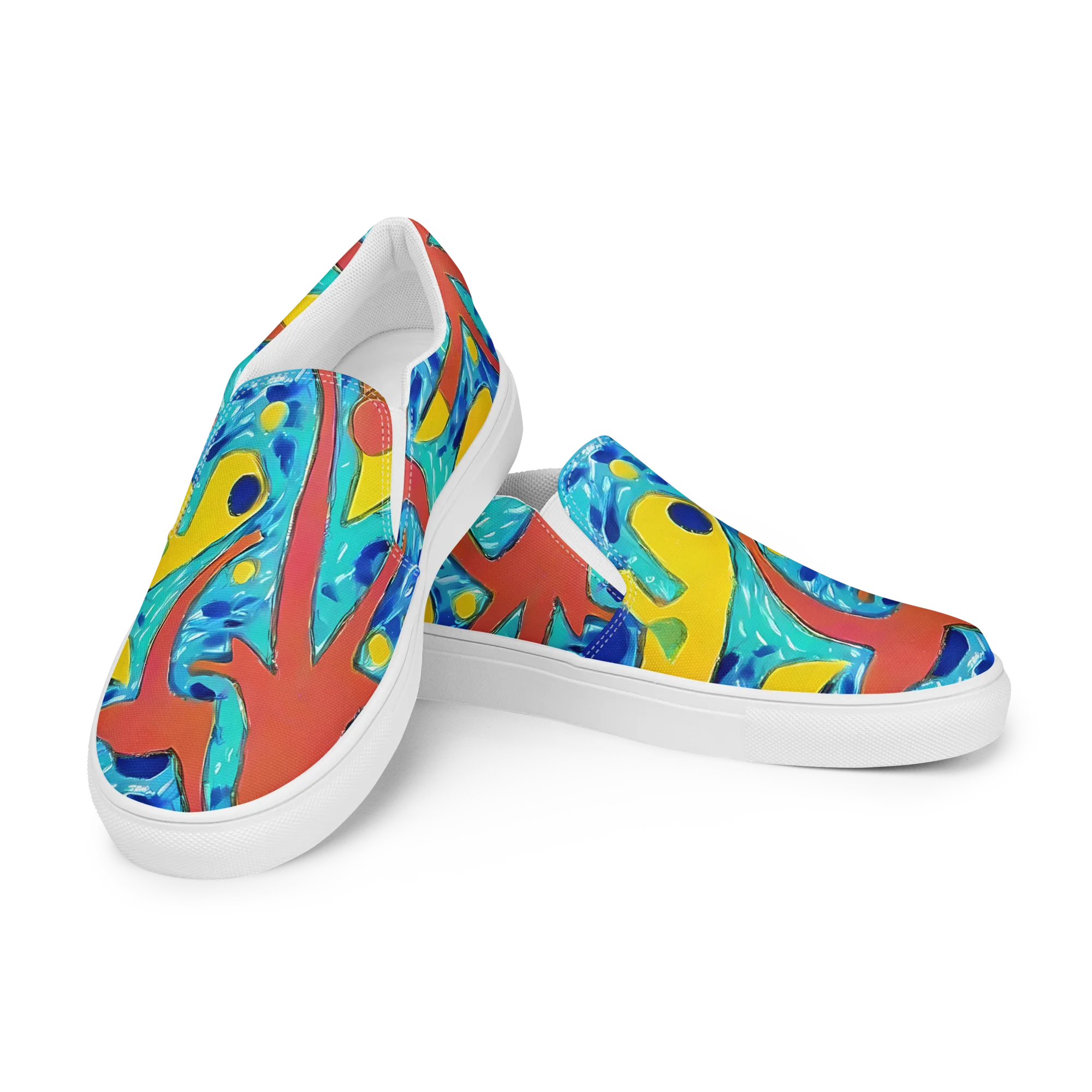 Aqua Uproar on Women's Slip-On Canvas Shoes — Left Front