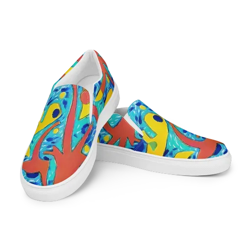 Aqua Uproar on a Women's Slip-On Canvas Shoes