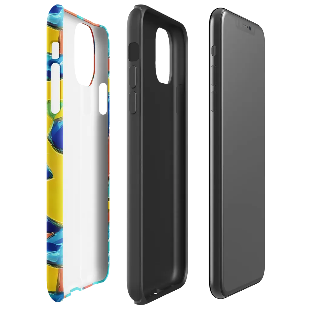 Aqua Uproar on Tough Case for iPhone® — Right