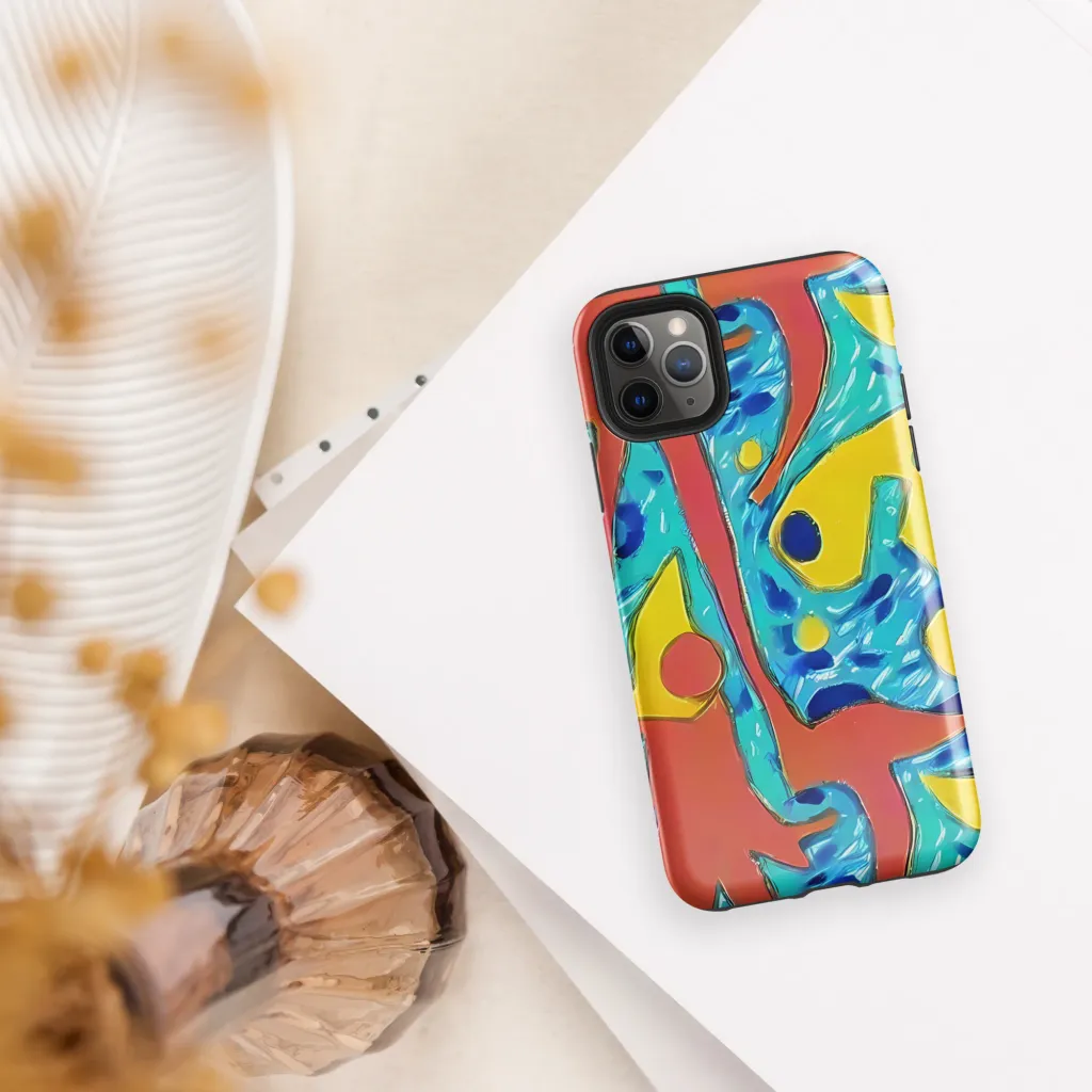 Aqua Uproar on Tough Case for iPhone® — Front