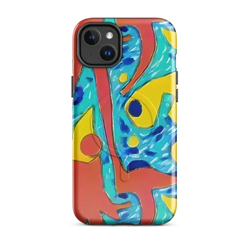 Aqua Uproar on a MagSafe Tough Case for iPhone®