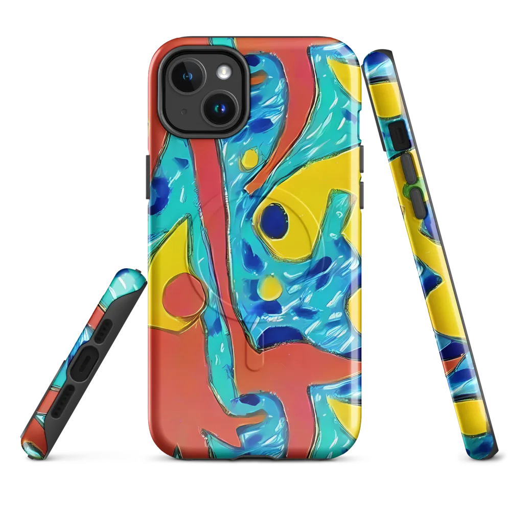 Aqua Uproar on MagSafe Tough Case for iPhone® — Front