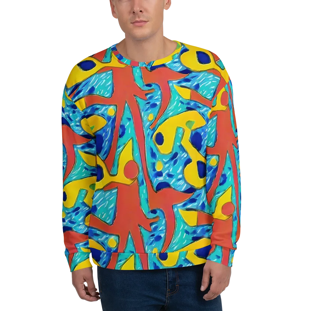 Aqua Uproar on Sweatshirt — Front