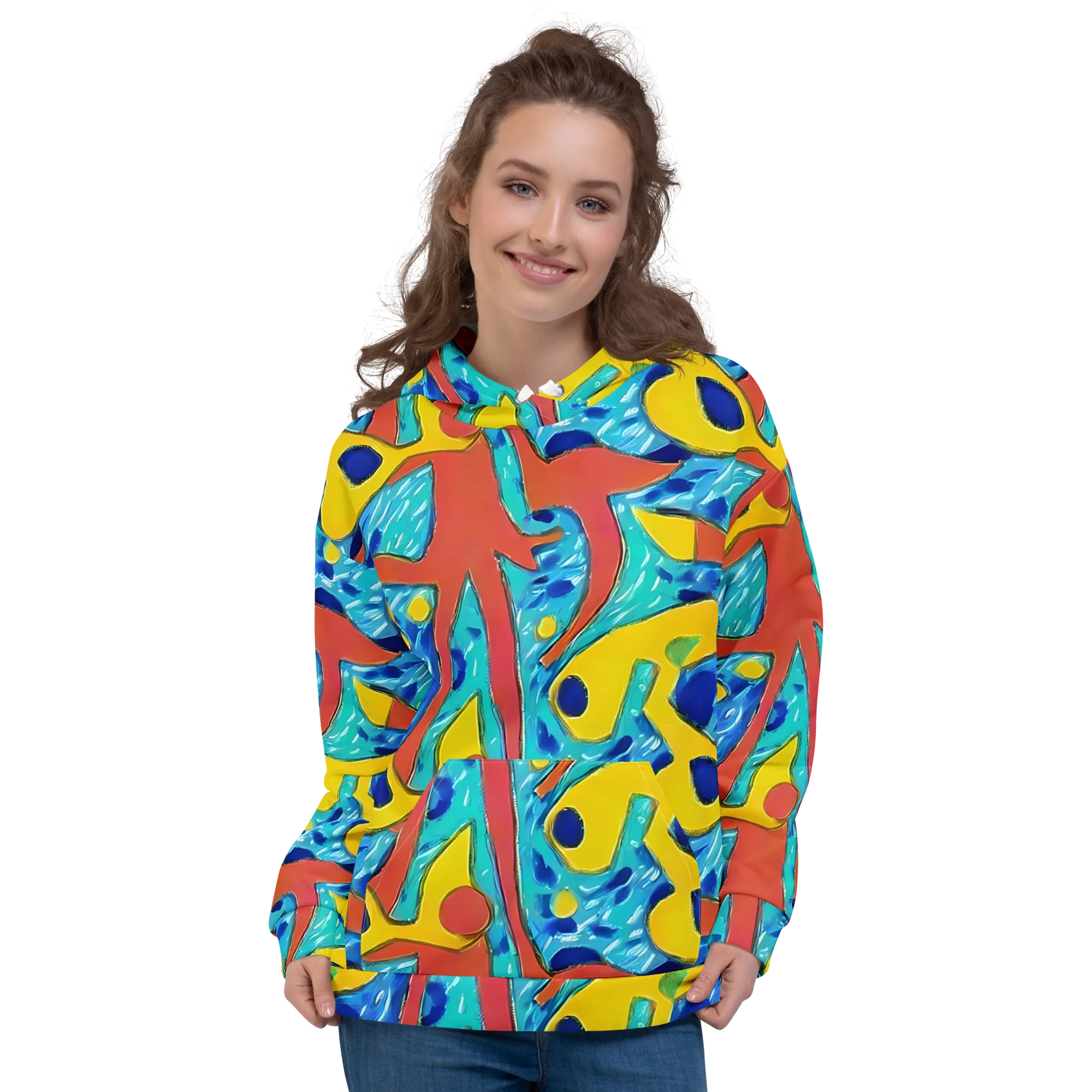 Aqua Uproar on Hoodie — Front