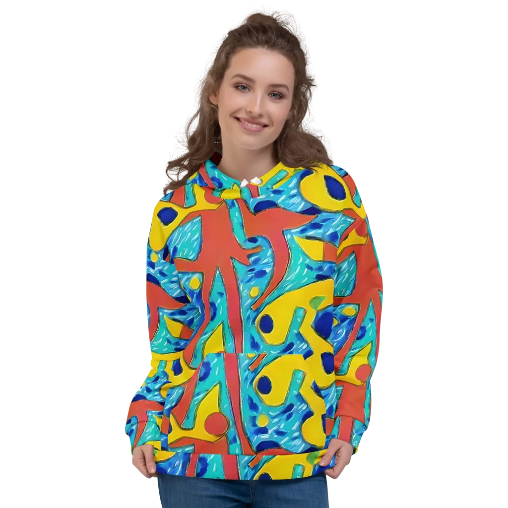 Aqua Uproar on Hoodie — Front