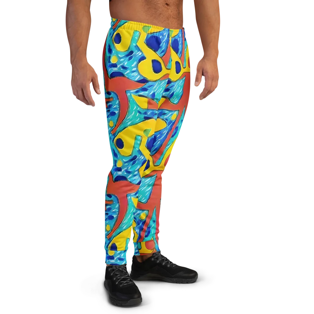 Aqua Uproar on Men's Joggers — Right