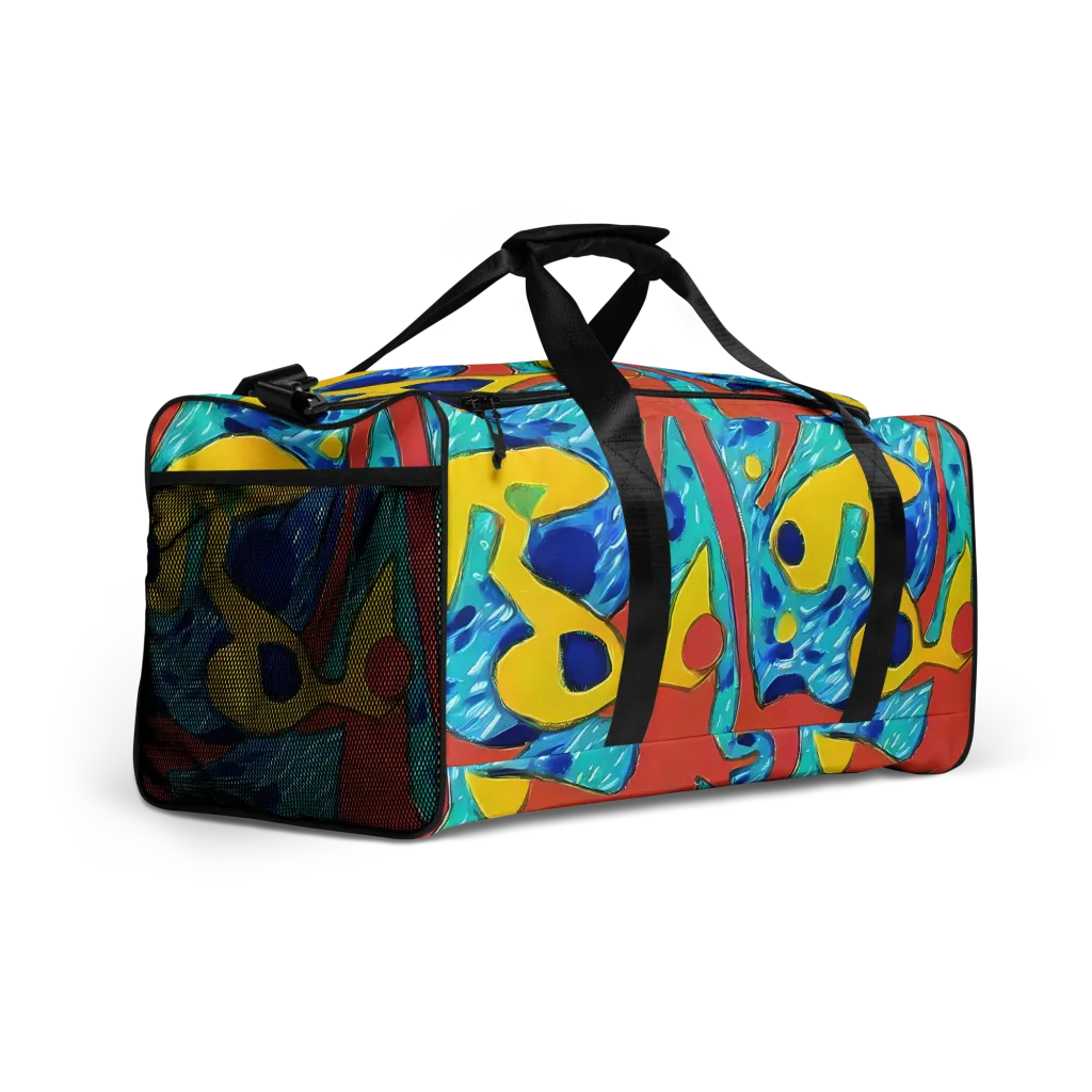 Aqua Uproar on Duffle Bag — Right Front