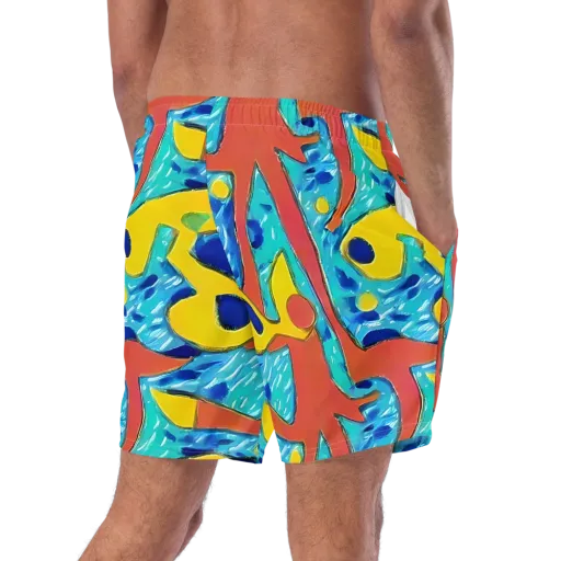 Aqua Uproar on a Swim Trunks