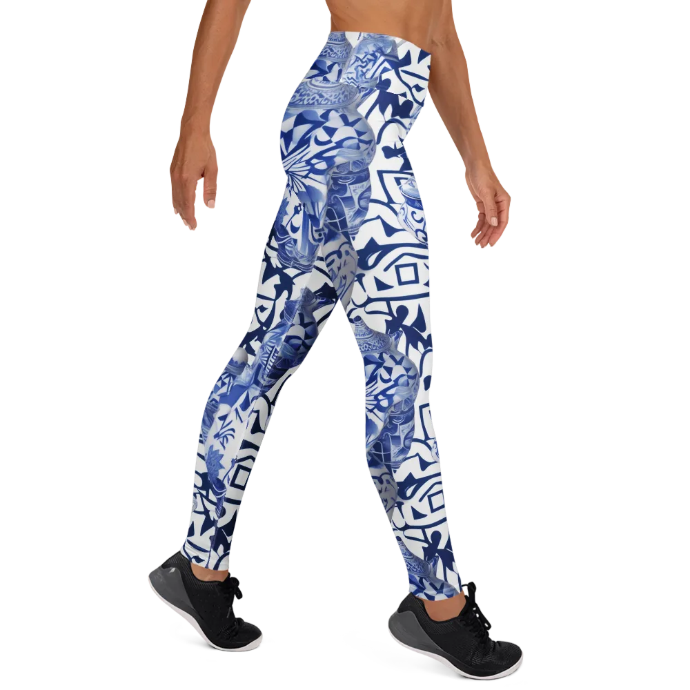Cobalt Ceramics on Yoga Leggings — Right