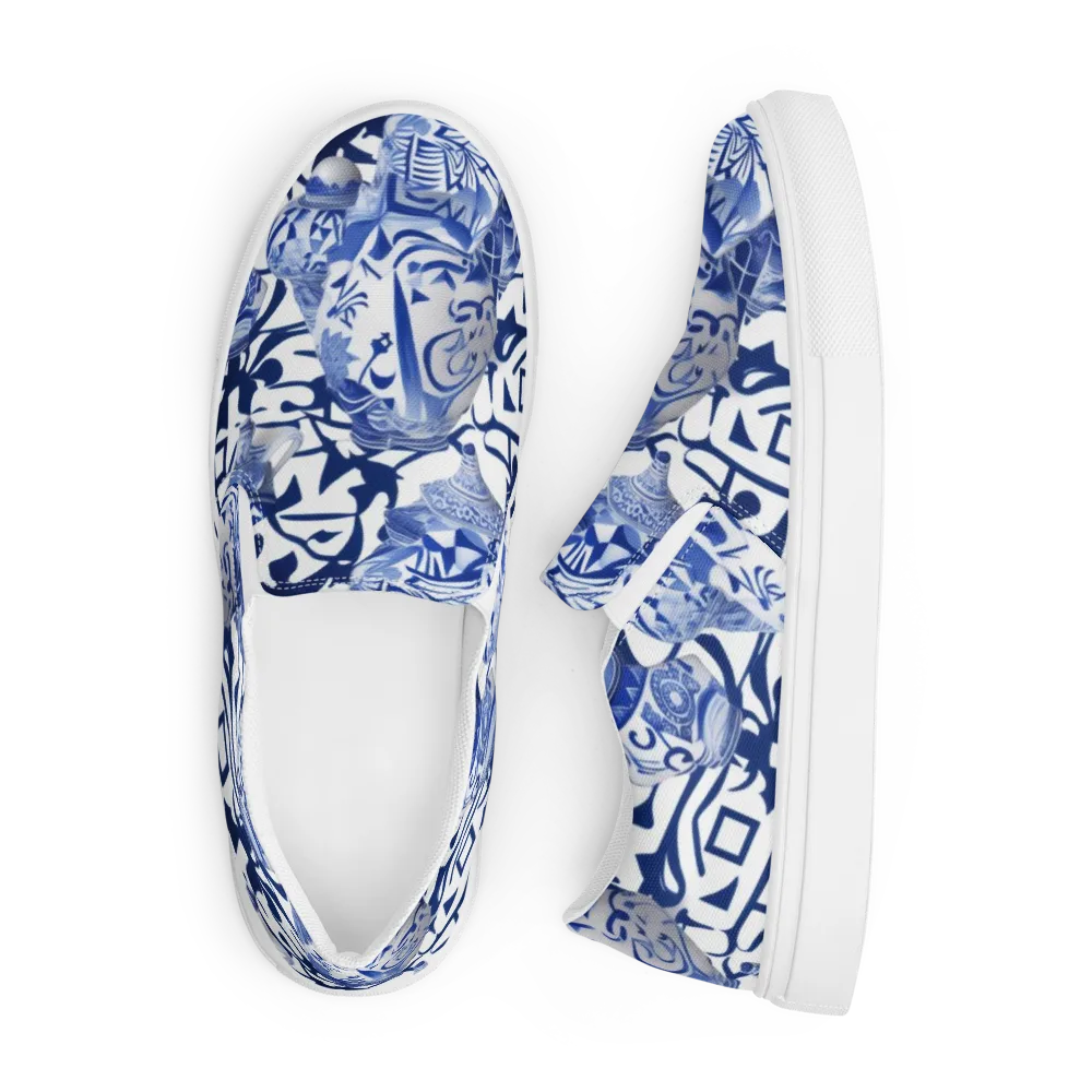 Cobalt Ceramics on Men's Slip-On Canvas Shoes — Front