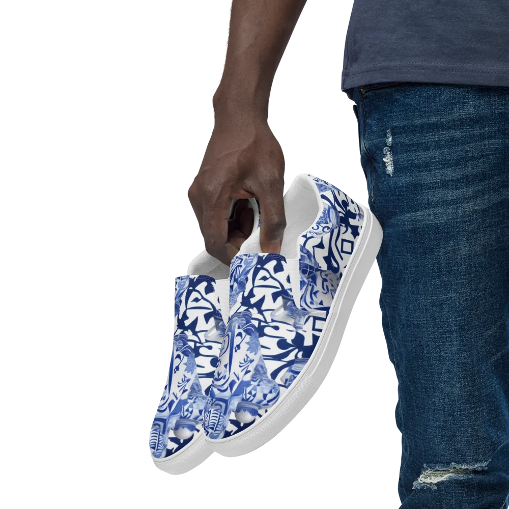 Cobalt Ceramics on Men's Slip-On Canvas Shoes — Left Front
