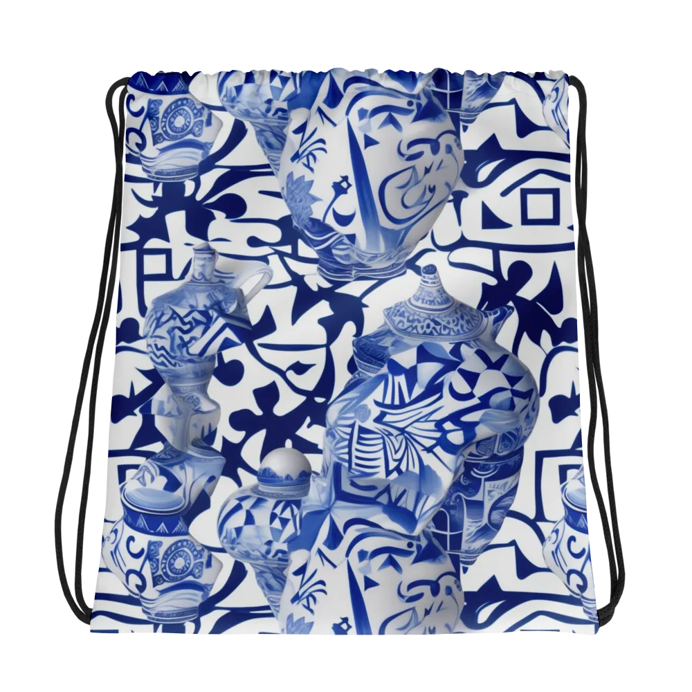 Cobalt Ceramics on Drawstring Bag — Photo