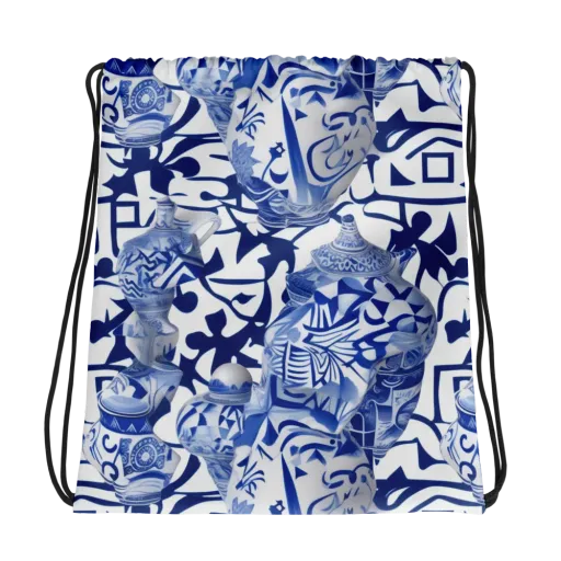 Cobalt Ceramics on a Drawstring Bag