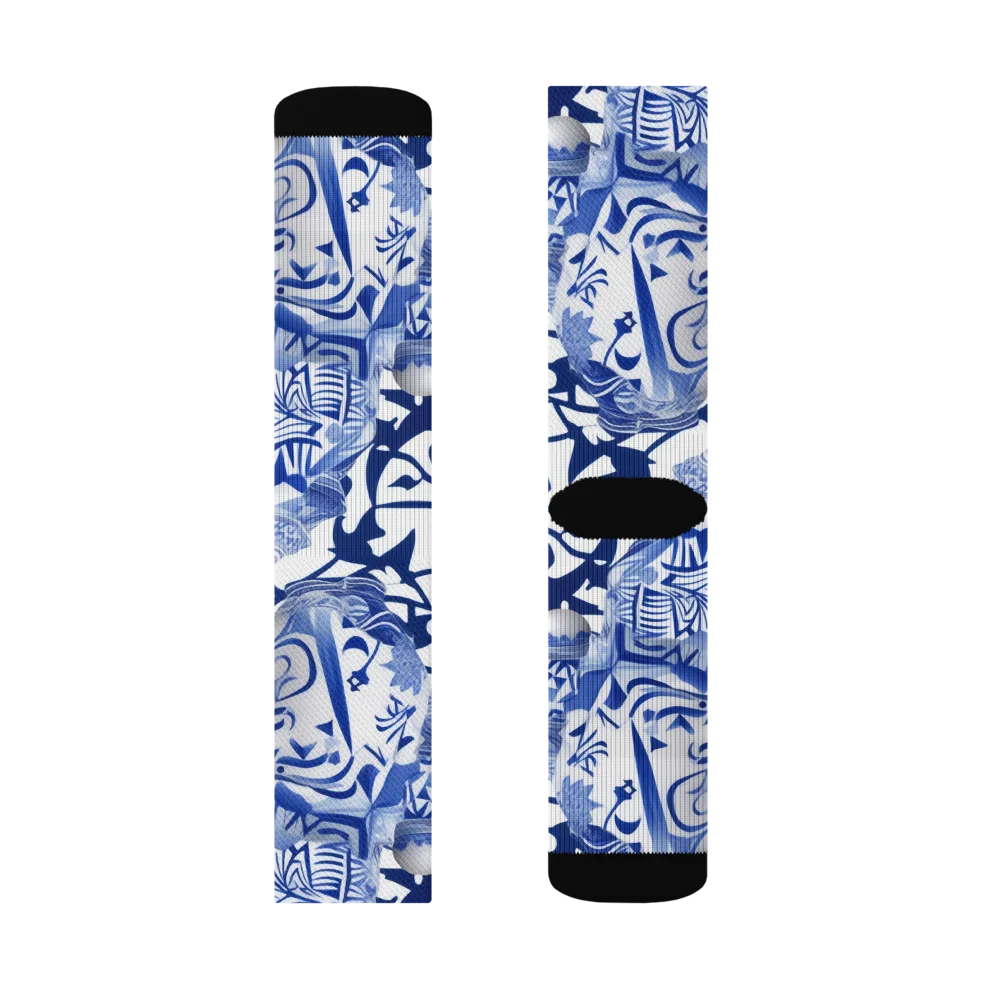 Cobalt Ceramics on Socks — Right Sock