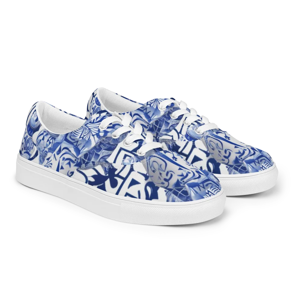 Cobalt Ceramics on Men's Lace-Up Canvas Shoes — Right Front
